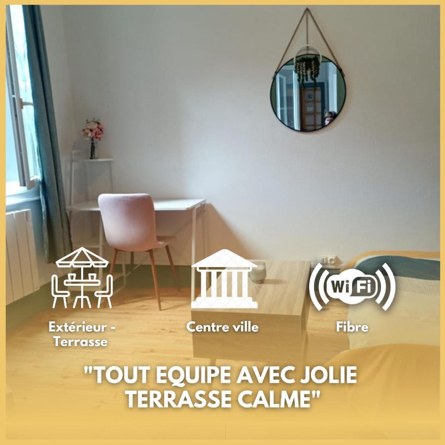 La Terrasse Zen Dacher - Superbe Appartement 30 M2 Tout Equipe Avec Terrasse Coeur Vichy Proche Gare Thermes Cures Екстериор снимка